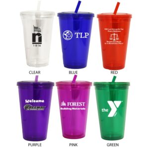16oz Acrylic Double Wall Tumbler