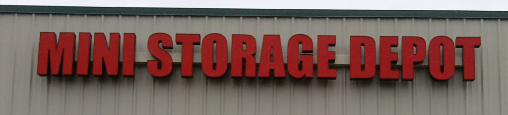 Channel Letter Sign on Raceway
