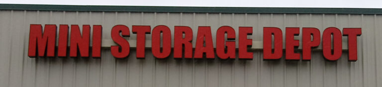 Channel Letter Sign on Raceway