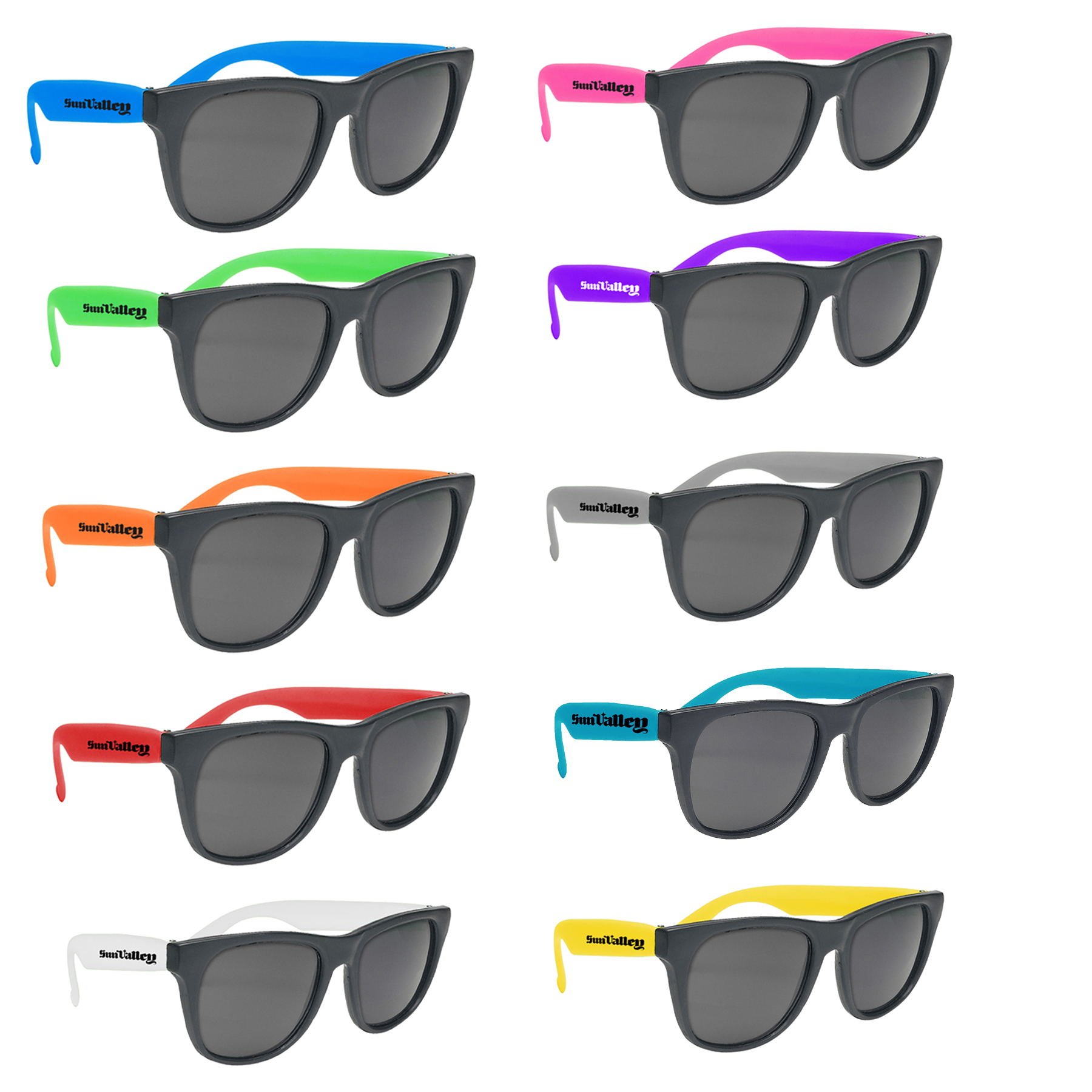 Sunglasses with Black Frames Express Signs