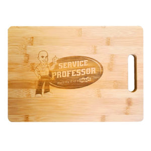 Bamboo Cutting Board with Custom Service Professor Engraving