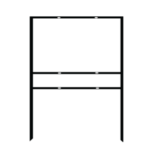 24 x 36 Real Estate Frame with Single Rider Slot