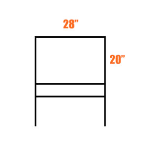 Real Estate Frame 20 x 28 with Single Rider