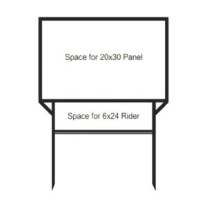 Real Estate Frame 20x30 with 1 Single Rider Slot