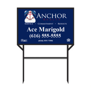 Anchor Realty - Real Estate Sign 1 Rider Slot