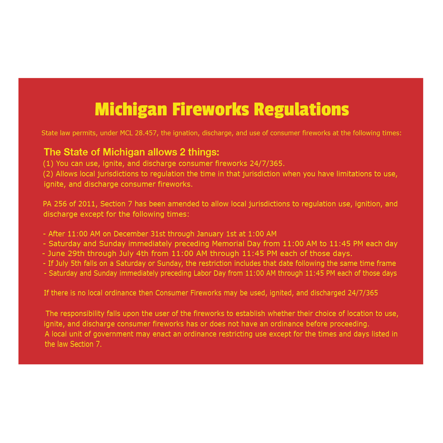 Fireworks Regulation Postcard