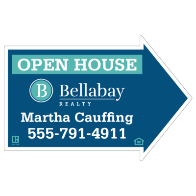 12 x 18 Arrow Shape Yard Signs RIGHT