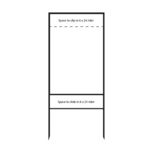 real estate frame 30x24 w 2 rider slots sq-01